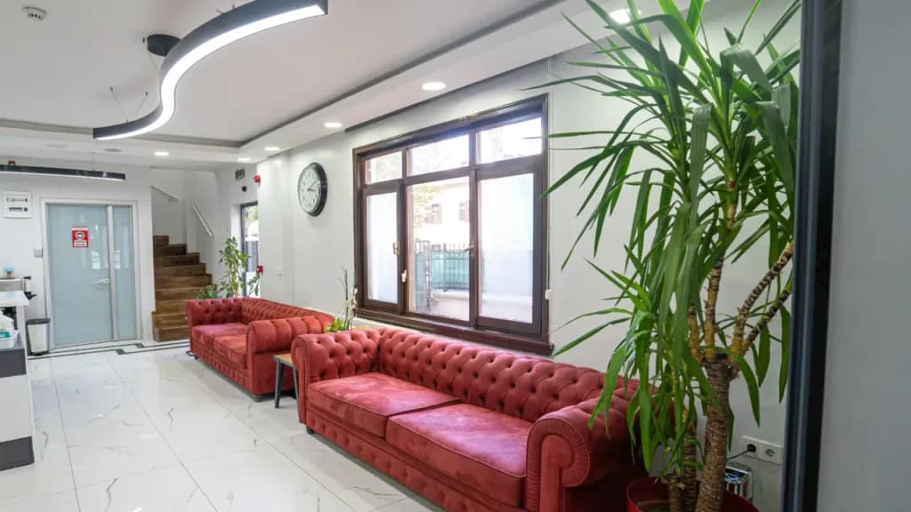 AKM Clinic waiting lounge in Istanbul